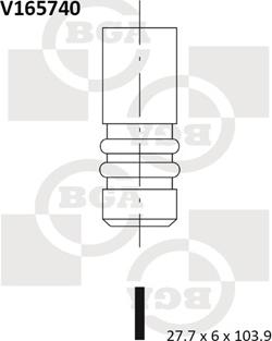 BGA V165740 - Supapa admisie parts5.com