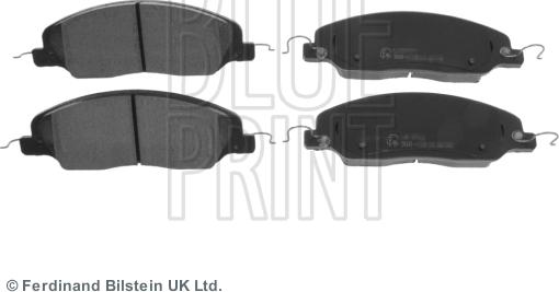 Blue Print ADA104256 - Set placute frana,frana disc parts5.com