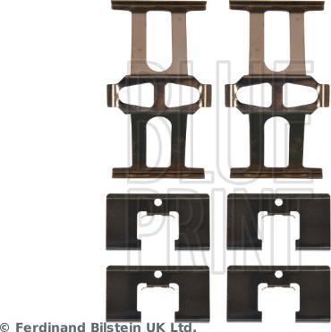 Blue Print ADBP480011 - Kompletni pribor,torna obloga kolutne zavore parts5.com