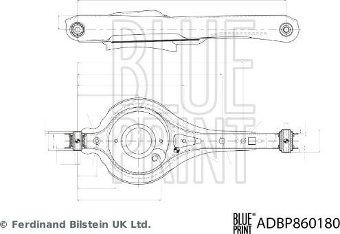 Blue Print ADBP860180 - Носач, окачване на колелата parts5.com