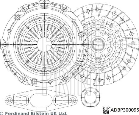 Blue Print ADBP300095 - Kit de embrague parts5.com