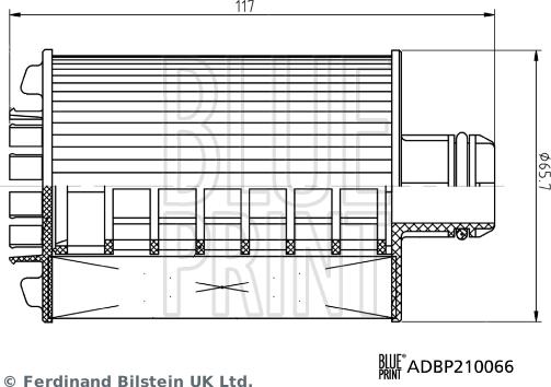 Blue Print ADBP210066 - Filtro de aceite parts5.com