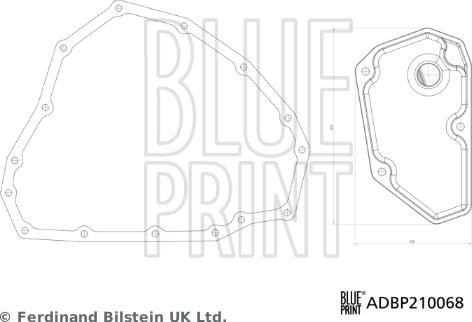 Blue Print ADBP210068 - Filtro hidráulico, transmisión automática parts5.com