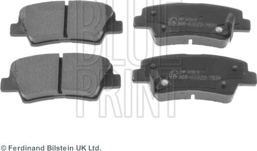 Blue Print ADG042100 - Комплект спирачно феродо, дискови спирачки parts5.com