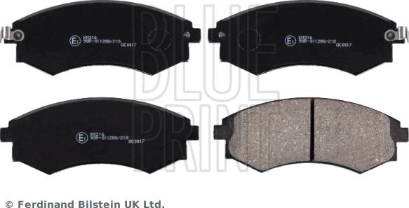 Blue Print ADG04233 - Brake Pad Set, disc brake parts5.com