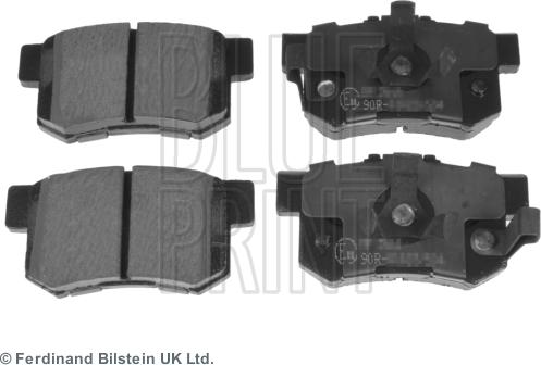 Blue Print ADH24280 - Kit de plaquettes de frein, frein à disque parts5.com