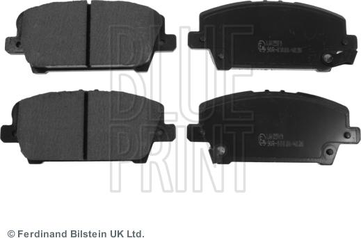 Blue Print ADH24271 - Brake Pad Set, disc brake parts5.com