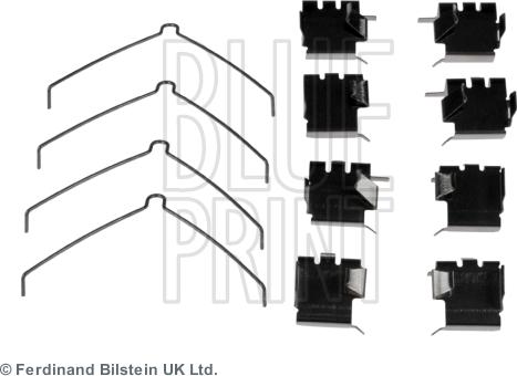 Blue Print ADT348607 - Zubehörsatz, Scheibenbremsbelag parts5.com