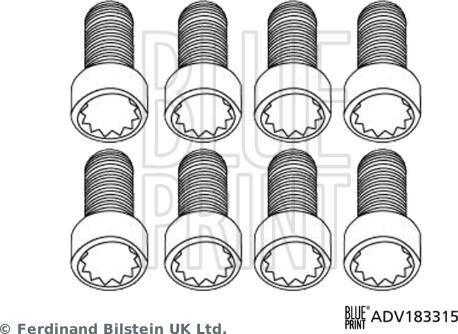 Blue Print ADV183315 - Zestaw śrub, koło zamachowe parts5.com