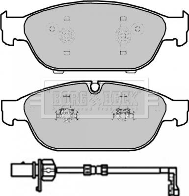 VW 4G0 698 151 AG - Комплект спирачно феродо, дискови спирачки parts5.com