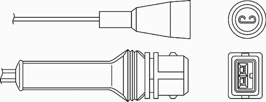 BorgWarner (BERU) 0824010046 - Lambda sensörü parts5.com