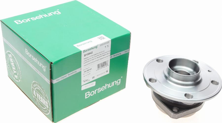 Borsehung B15942 - Wheel hub, bearing Kit parts5.com