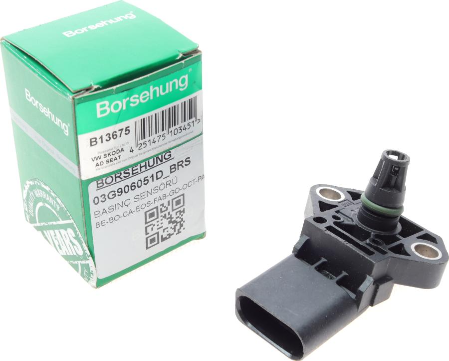 Borsehung B13675 - Sensor, intake manifold pressure parts5.com