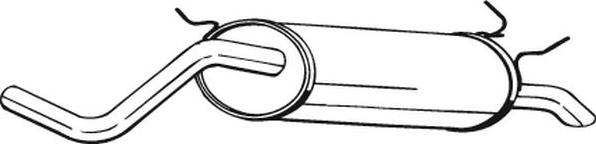 Bosal 279-223 - Silencieux arrière parts5.com