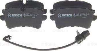 BOSCH 0 986 494 916 - Fren balata seti, diskli fren parts5.com