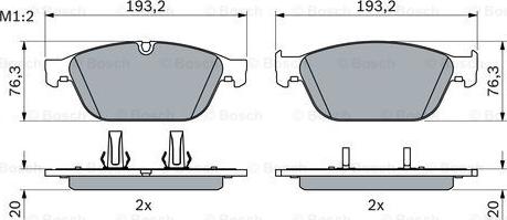 BOSCH 0 986 494 988 - Fren balata seti, diskli fren parts5.com