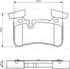 BOSCH 0 986 494 411 - Piduriklotsi komplekt,ketaspidur parts5.com