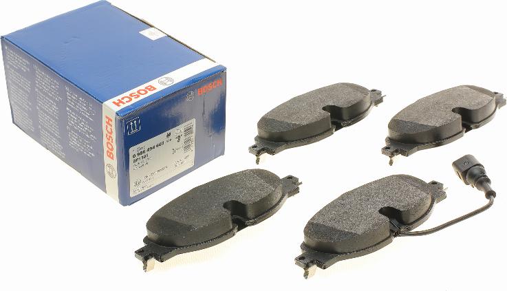 BOSCH 0 986 494 660 - Sada brzdových platničiek kotúčovej brzdy parts5.com