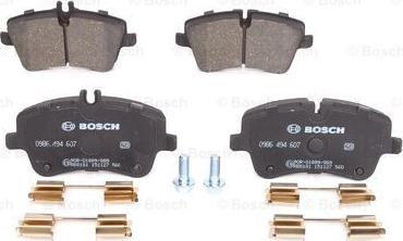 BOSCH 0 986 494 607 - Brake Pad Set, disc brake parts5.com