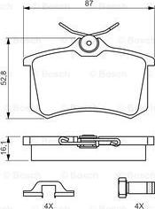 BOSCH 0 986 494 621 - Set placute frana,frana disc parts5.com