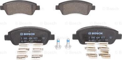 BOSCH 0 986 494 623 - Sada brzdových destiček, kotoučová brzda parts5.com