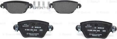 BOSCH 0 986 494 046 - Set placute frana,frana disc parts5.com