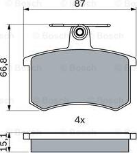 BOSCH 0 986 494 059 - Set placute frana,frana disc parts5.com