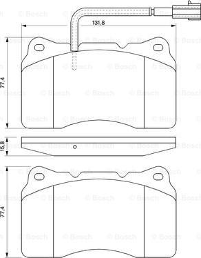 BOSCH 0 986 494 067 - Juego de pastillas de freno parts5.com