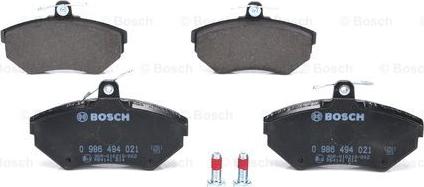 BOSCH 0 986 494 021 - Juego de pastillas de freno parts5.com