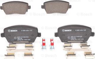 BOSCH 0 986 494 160 - Juego de pastillas de freno parts5.com