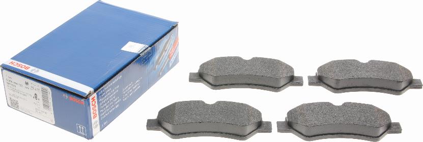 BOSCH 0 986 494 123 - Komplet pločica, disk-kočnica parts5.com