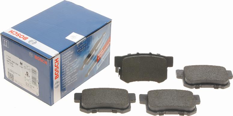 BOSCH 0 986 494 358 - Komplet pločica, disk-kočnica parts5.com