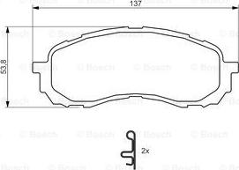 BOSCH 0 986 494 373 - Juego de pastillas de freno parts5.com