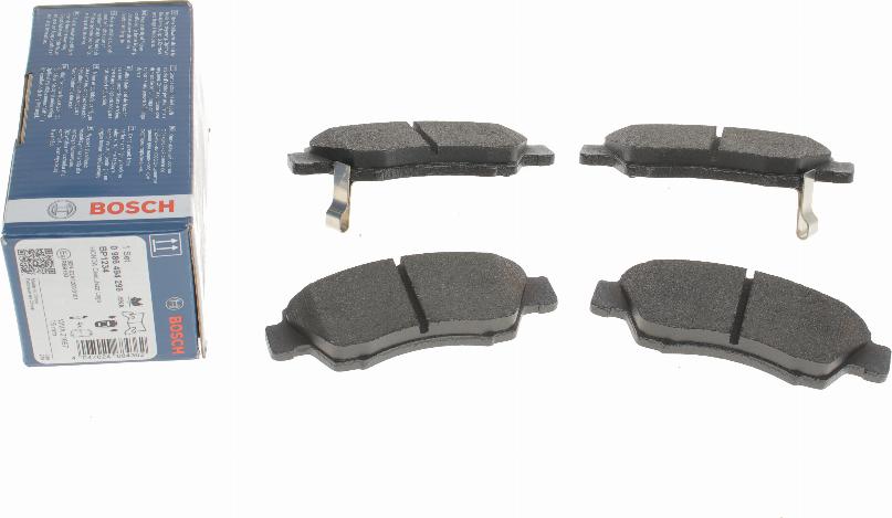 BOSCH 0 986 494 299 - Zestaw klocków hamulcowych, hamulce tarczowe parts5.com