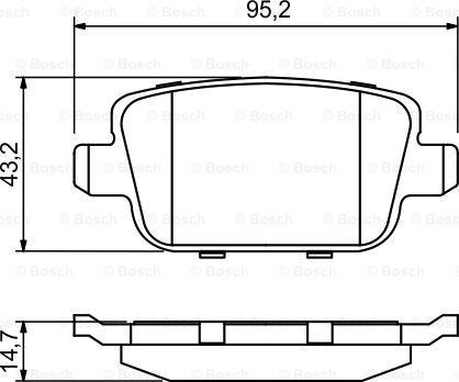 BOSCH 0 986 494 247 - Kit de plaquettes de frein, frein à disque parts5.com