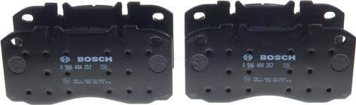 BOSCH 0 986 494 257 - Set placute frana,frana disc parts5.com