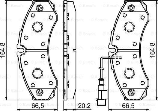 BOSCH 0 986 494 239 - Set placute frana,frana disc parts5.com