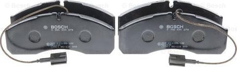 BOSCH 0 986 494 278 - Brake Pad Set, disc brake parts5.com