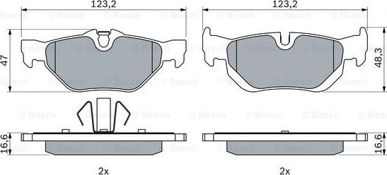 BOSCH 0 986 494 272 - Juego de pastillas de freno parts5.com