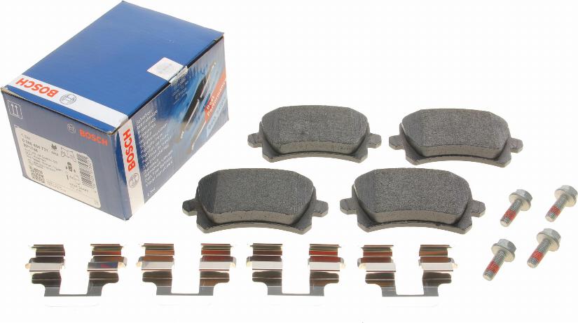 BOSCH 0 986 494 731 - Sada brzdových destiček, kotoučová brzda parts5.com