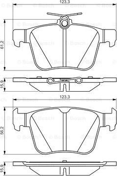 BOSCH 0 986 495 346 - Тормозные колодки, дисковые, комплект parts5.com