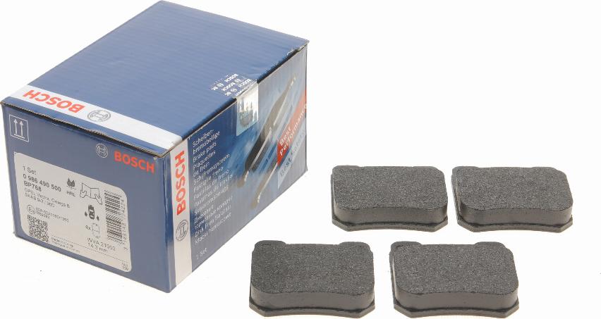 BOSCH 0 986 490 500 - Brake Pad Set, disc brake parts5.com