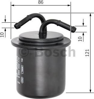 BOSCH 0 986 450 114 - Filtru combustibil parts5.com