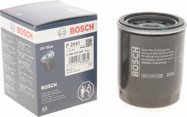 BOSCH 0 986 452 041 - Маслен филтър parts5.com