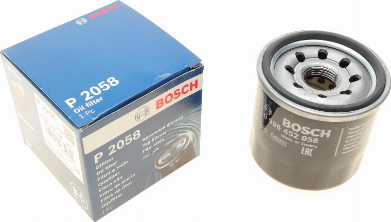 BOSCH 0 986 452 058 - Olejový filtr parts5.com