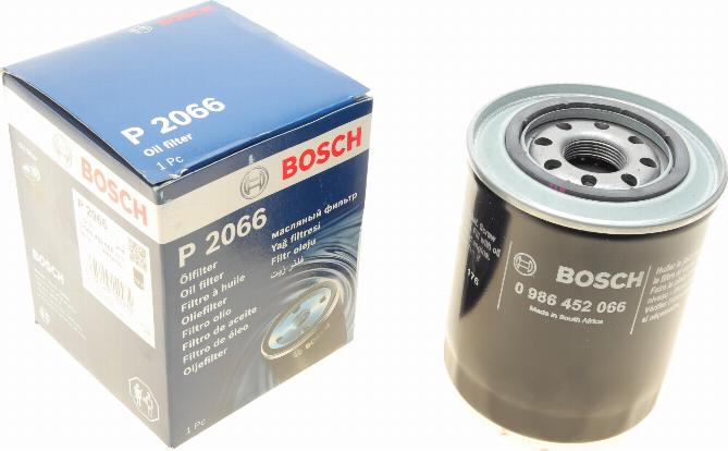 BOSCH 0 986 452 066 - Filtro de aceite parts5.com