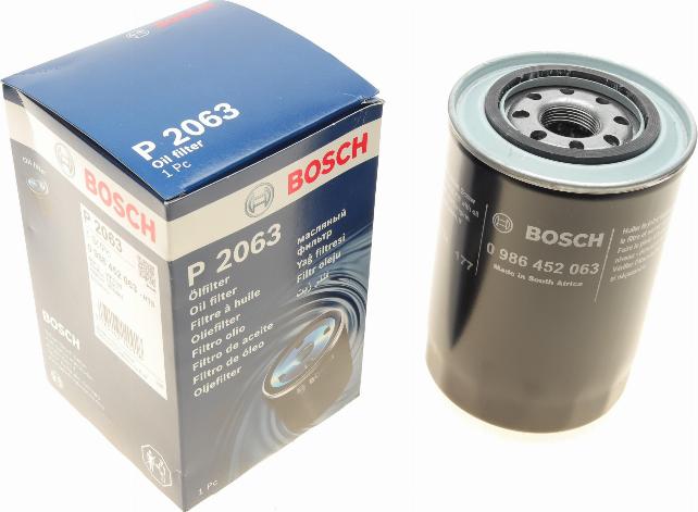 BOSCH 0 986 452 063 - Oil Filter parts5.com