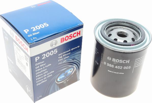 BOSCH 0 986 452 005 - Filtru ulei parts5.com