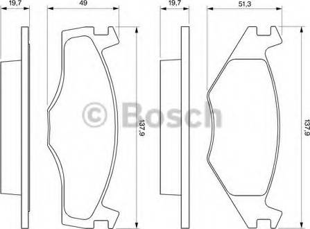 BOSCH 0 986 465 961 - Fékbetétkészlet, tárcsafék parts5.com