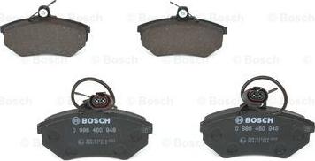 BOSCH 0 986 460 948 - Juego de pastillas de freno parts5.com